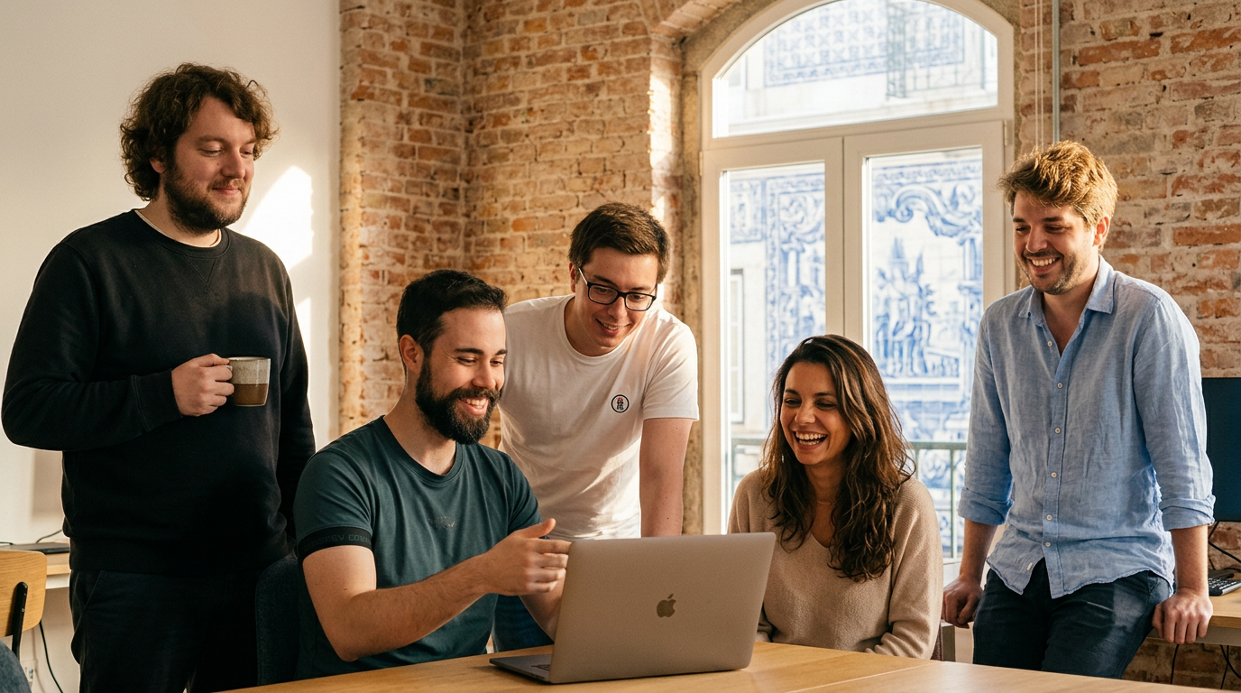 The Cosmikdetails team collaborating in our Lisbon studio